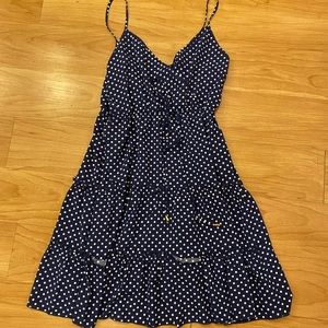 Navy Polka Dot Sundress